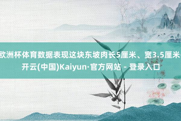 欧洲杯体育数据表现这块东坡肉长5厘米、宽3.5厘米-开云(中国)Kaiyun·官方网站 - 登录入口