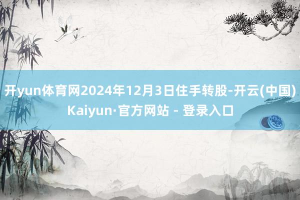 开yun体育网2024年12月3日住手转股-开云(中国)Kaiyun·官方网站 - 登录入口