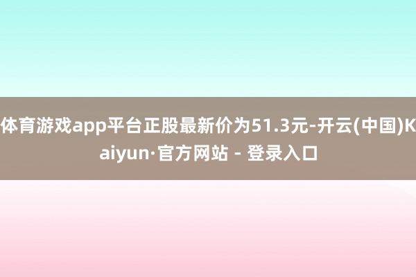 体育游戏app平台正股最新价为51.3元-开云(中国)Kaiyun·官方网站 - 登录入口